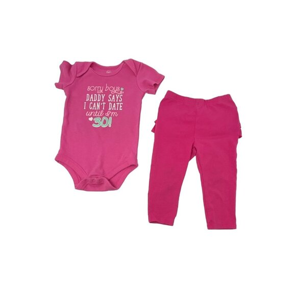 Baby Girl's - 3 Outfits - 3‎ Leggings and 3 Body Suits - Size 12 Month - Picture 4 of 9
